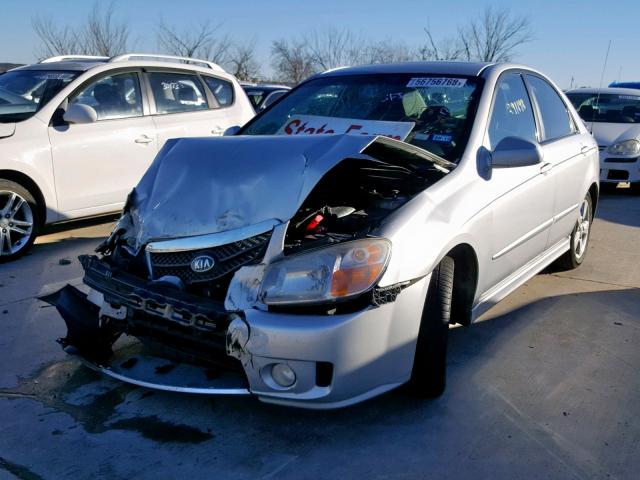 KNAFE121X75000055 - 2007 KIA SPECTRA EX SILVER photo 2