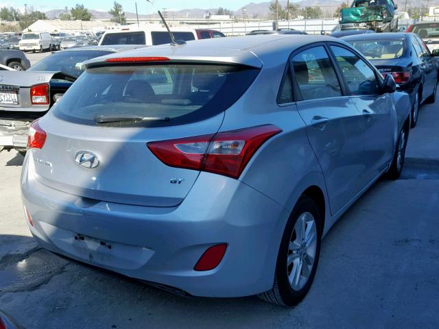 KMHD35LHXEU192014 - 2014 HYUNDAI ELANTRA GT SILVER photo 4