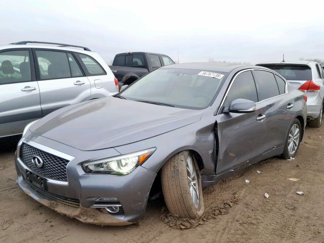 JN1EV7AR1HM834864 - 2017 INFINITI Q50 PREMIU GRAY photo 2