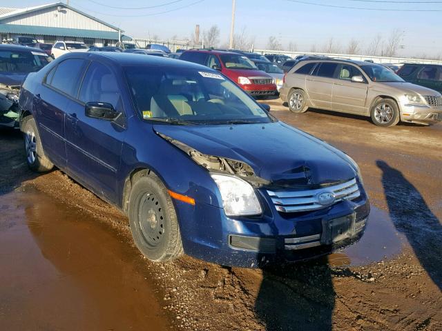 3FAHP06Z47R102101 - 2007 FORD FUSION S BLUE photo 1