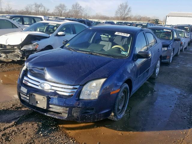 3FAHP06Z47R102101 - 2007 FORD FUSION S BLUE photo 2