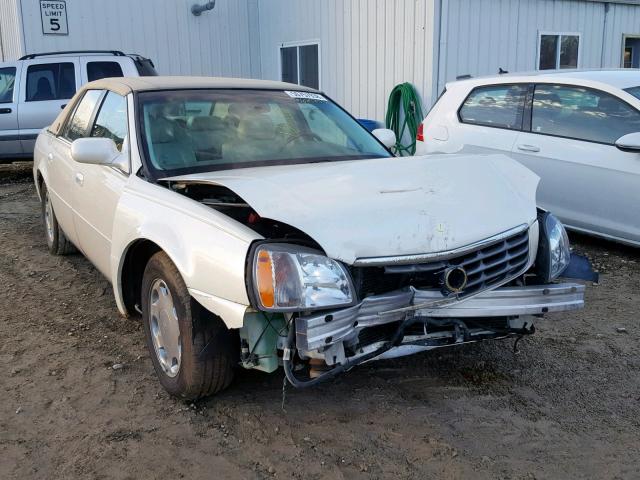 1G6KE54Y71U142446 - 2001 CADILLAC DEVILLE DH WHITE photo 1