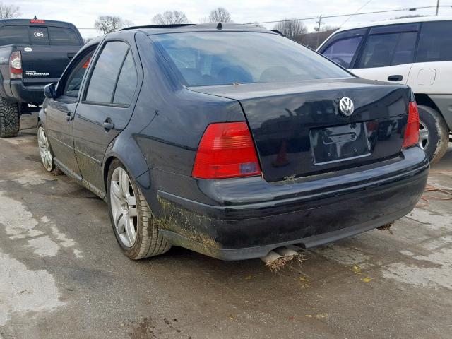 3VWSE69M23M145526 - 2003 VOLKSWAGEN JETTA GLS BLACK photo 3