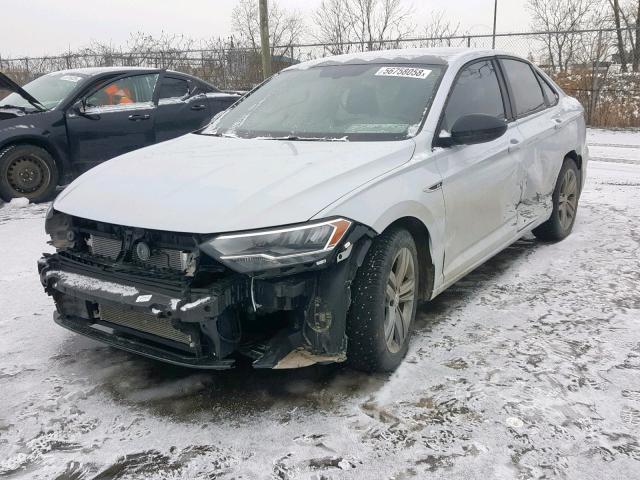 3VWW57BU7KM011269 - 2019 VOLKSWAGEN JETTA HIGH WHITE photo 2