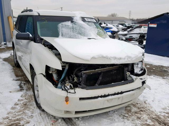 2FMGK5BC1ABA58370 - 2010 FORD FLEX SE WHITE photo 1