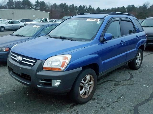 KNDJF723X67215663 - 2006 KIA NEW SPORTA BLUE photo 2