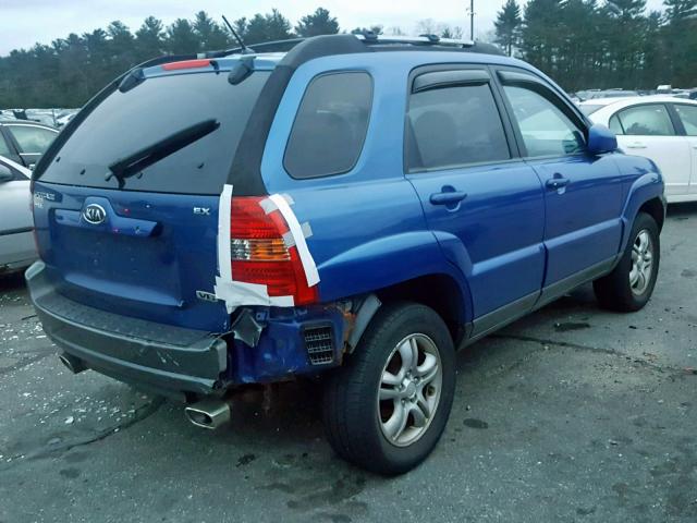 KNDJF723X67215663 - 2006 KIA NEW SPORTA BLUE photo 4