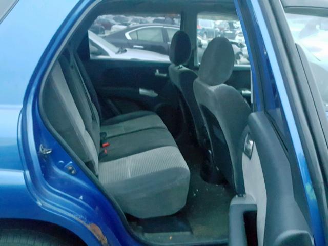 KNDJF723X67215663 - 2006 KIA NEW SPORTA BLUE photo 6