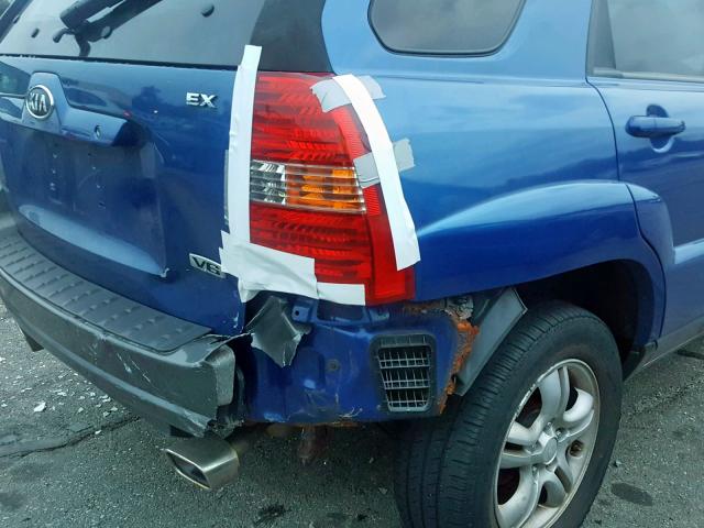 KNDJF723X67215663 - 2006 KIA NEW SPORTA BLUE photo 9