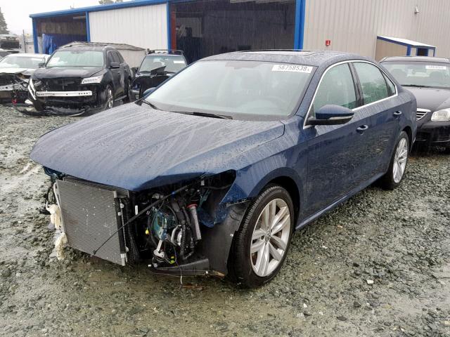 1VWBA7A34JC015024 - 2018 VOLKSWAGEN PASSAT SE BLUE photo 2