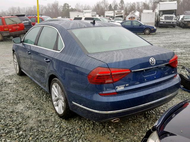 1VWBA7A34JC015024 - 2018 VOLKSWAGEN PASSAT SE BLUE photo 3