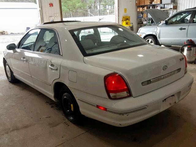 KMHFU45D11A092969 - 2001 HYUNDAI XG 300 WHITE photo 3