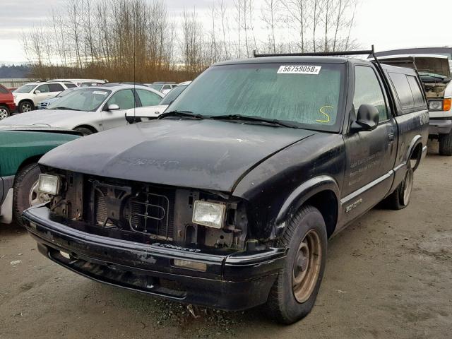 1GTCS1442SK501991 - 1995 GMC SONOMA BLACK photo 2