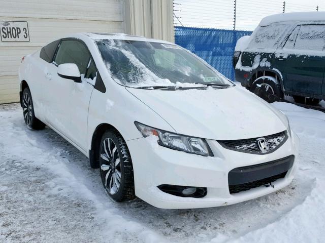 2HGFG3B92DH000300 - 2013 HONDA CIVIC EXL WHITE photo 1