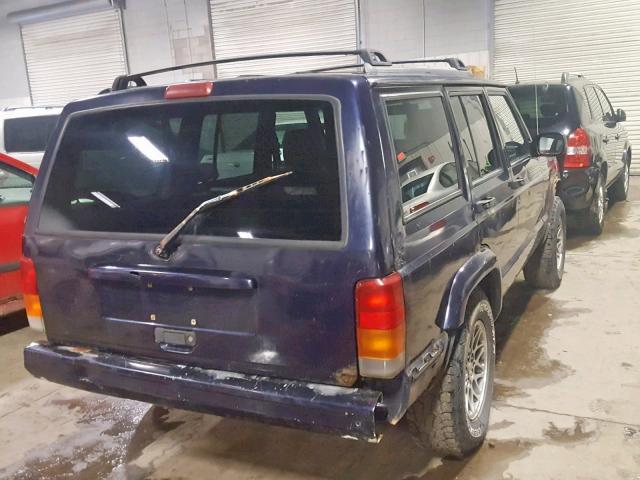 1J4FF78SXXL570033 - 1999 JEEP CHEROKEE L BLUE photo 4