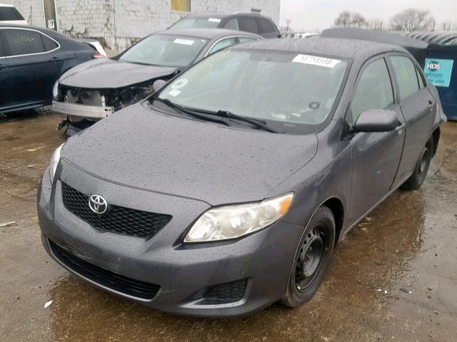 1NXBU4EE5AZ260909 - 2010 TOYOTA COROLLA BA GRAY photo 2