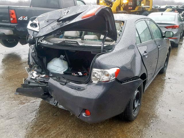 1NXBU4EE5AZ260909 - 2010 TOYOTA COROLLA BA GRAY photo 4