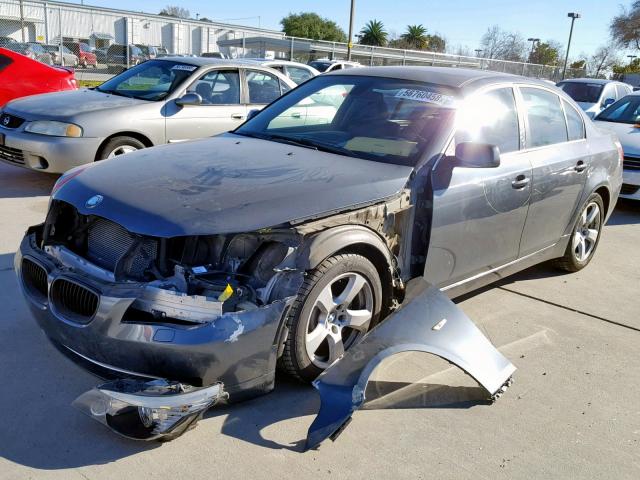 WBANW13558CZ82424 - 2008 BMW 535 I GRAY photo 2