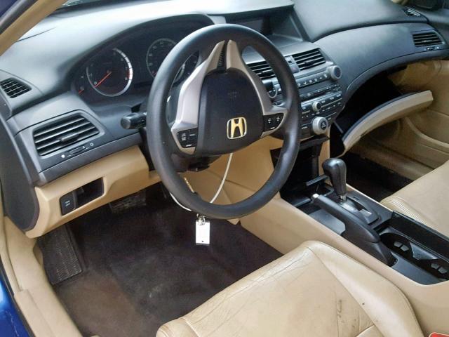 1HGCS123X8A007940 - 2008 HONDA ACCORD LX- BLUE photo 9