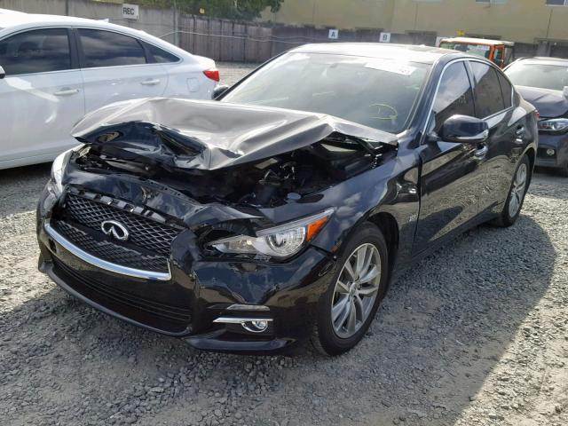 JN1CV7AR5GM253180 - 2016 INFINITI Q50 BASE BLACK photo 2