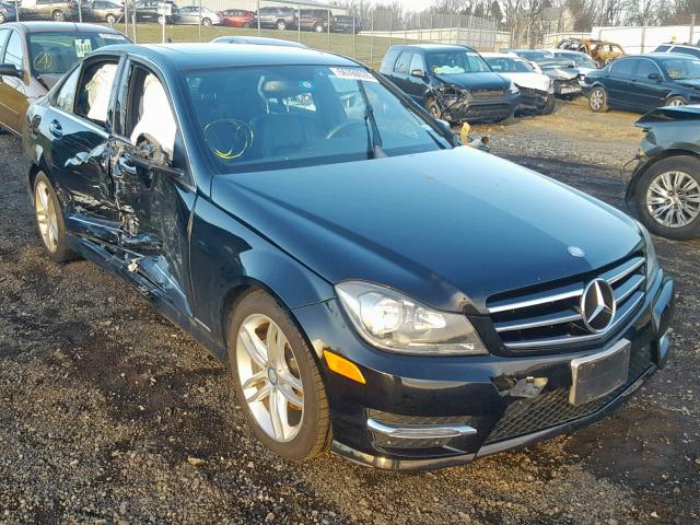 WDDGF4HB2ER307866 - 2014 MERCEDES-BENZ C 250 BLACK photo 1