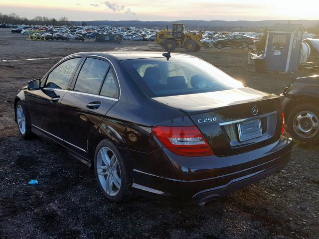 WDDGF4HB2ER307866 - 2014 MERCEDES-BENZ C 250 BLACK photo 3