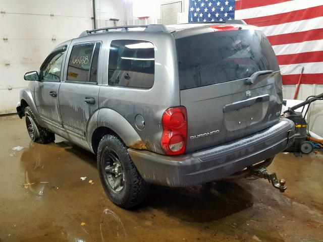 1D4HB38N55F585955 - 2005 DODGE DURANGO ST GRAY photo 3