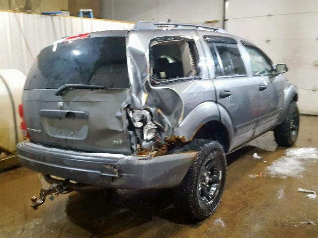 1D4HB38N55F585955 - 2005 DODGE DURANGO ST GRAY photo 4