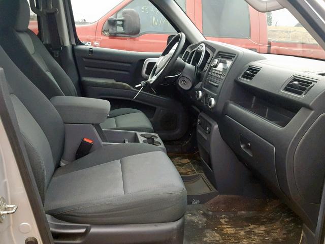 2HJYK16266H556504 - 2006 HONDA RIDGELINE SILVER photo 5