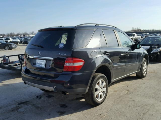 4JGBB86E37A154254 - 2007 MERCEDES-BENZ ML 350 BLACK photo 4