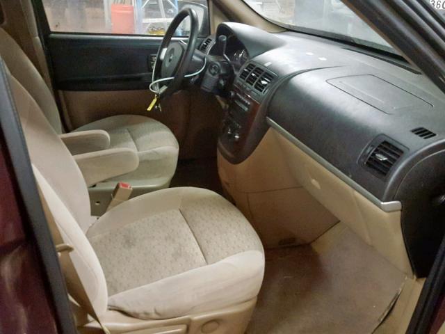 1GNDU23L66D190645 - 2006 CHEVROLET UPLANDER L Tünd qırmızı foto 5