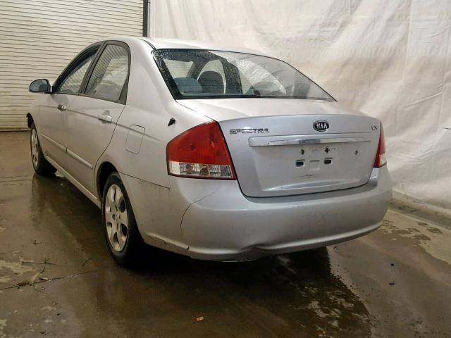 KNAFE222495662618 - 2009 KIA SPECTRA EX SILVER photo 3