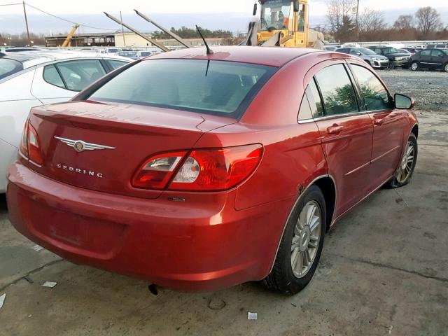 1C3LC56K17N532725 - 2007 CHRYSLER SEBRING TO RED photo 4