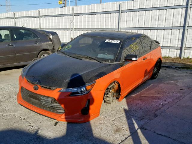 JTKJF5C78FJ007993 - 2015 TOYOTA SCION TC ნარინჯისფერი ფოტო 2