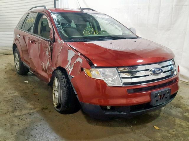 2FMDK48C87BB09117 - 2007 FORD EDGE SEL MAROON photo 1