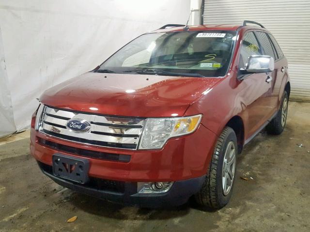 2FMDK48C87BB09117 - 2007 FORD EDGE SEL MAROON photo 2