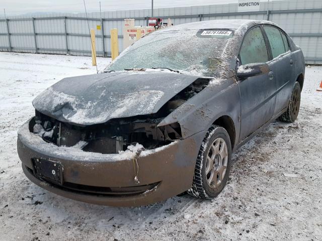 1G8AZ52FX4Z174856 - 2004 SATURN ION LEVEL GRAY photo 2