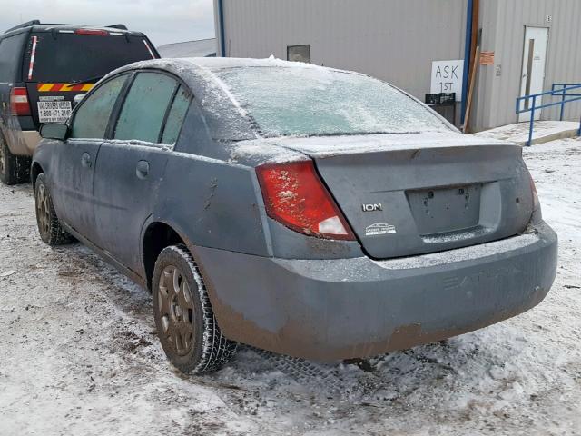 1G8AZ52FX4Z174856 - 2004 SATURN ION LEVEL GRAY photo 3