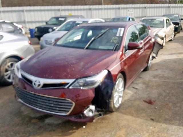 4T1BK1EBXEU108141 - 2014 TOYOTA AVALON BAS BURGUNDY photo 2