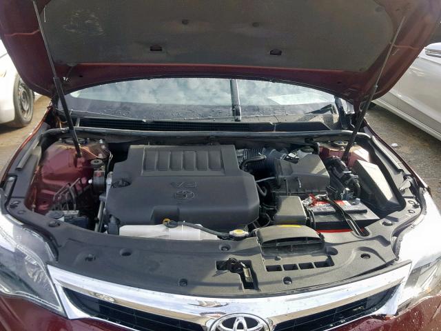 4T1BK1EBXEU108141 - 2014 TOYOTA AVALON BAS BURGUNDY photo 7