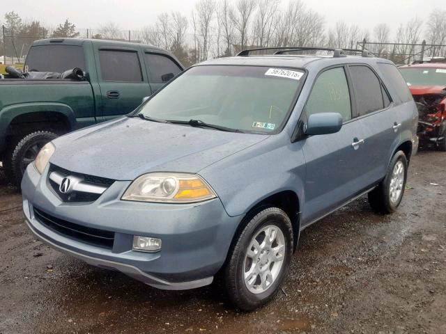 2HNYD18626H539157 - 2006 ACURA MDX TOURIN BLUE photo 2