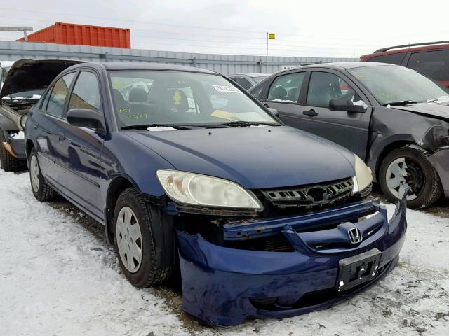 2HGES16345H045275 - 2005 HONDA CIVIC DX V BLUE photo 1