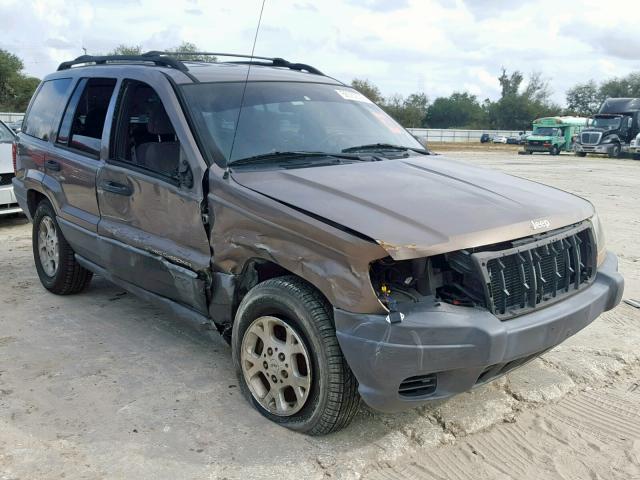 1J4GX48S71C672798 - 2001 JEEP GRAND CHER BROWN photo 1