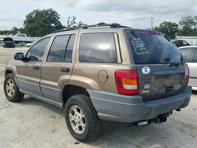 1J4GX48S71C672798 - 2001 JEEP GRAND CHER BROWN photo 3