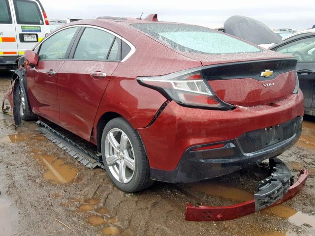 1G1RA6S53HU106746 - 2017 CHEVROLET VOLT LT MAROON photo 3