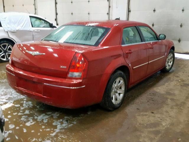 2C3KA53G67H823389 - 2007 CHRYSLER 300 TOURIN BURGUNDY photo 4