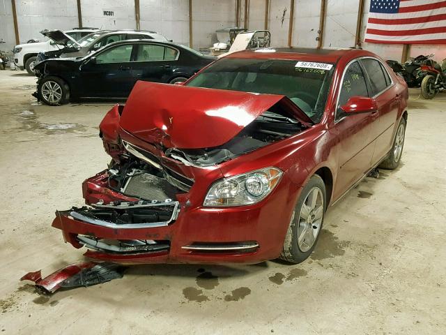 1G1ZC5E1XBF329990 - 2011 CHEVROLET MALIBU 1LT RED photo 2