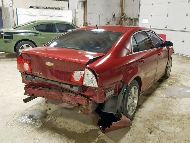 1G1ZC5E1XBF329990 - 2011 CHEVROLET MALIBU 1LT RED photo 4