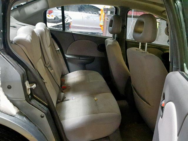 1G8AZ55F96Z108586 - 2006 SATURN ION LEVEL GRAY photo 6
