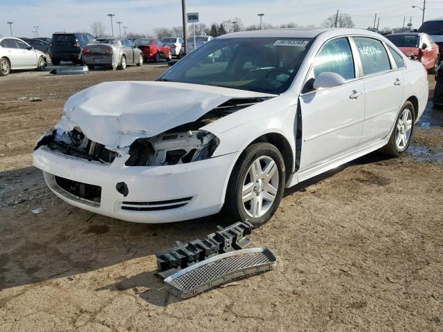 2G1WB5E31E1164009 - 2014 CHEVROLET IMPALA LIM WHITE photo 2